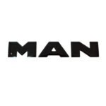 Adesivo Resinado Coluna MAN Preto 25,5 x 4,5cm