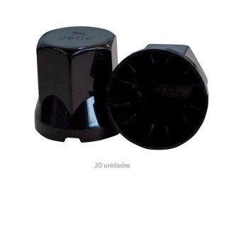 mdc-0105 Capa de Porca Caminhão Preta Black (Kit 20un.) 32mm 33mm - Jetta - Imagem 1