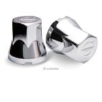 Capa de Porca Caminhão Volvo Cromada (Kit 20un.) 32mm 33mm - Jetta