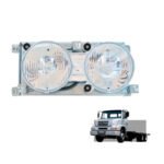 Farol Principal Duplo Mercedes-Benz 1620 1218 1418 até 1999 Lente em Policarbonato - Nino