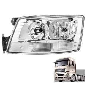 mdc-0163 Farol Principal VW Meteor MAN TGX - Imagem 1