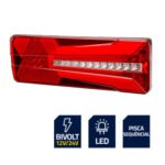 Lanterna Traseira LED E6 Rossetti Universal Bivolt 12v 24v Pisca Sequencial Multifunção