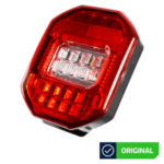 Lanterna Traseira LED VW Constellation Padrão Original Bivolt 12v 24v Lente em Acrílico