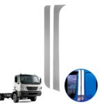 Aplique Inox Coluna Porta Mercedes Accelo Classic Clean até 2024