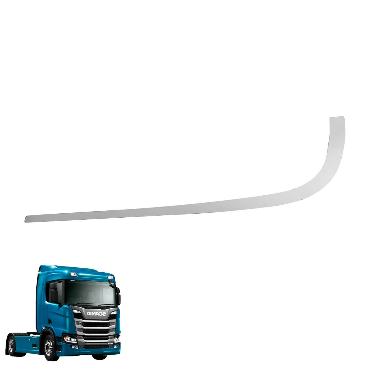 mdc-0289 Aplique Inox Farol Auxiliar Parachoque Scania NTG - Jetta - Imagem 1