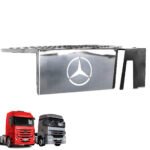 Aplique Inox Tampa Bateria Mercedes Axor e Actros - Amil