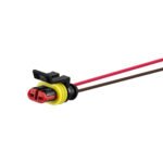 Chicote com Conector 2 Vias Selado Lanterna Lateral Tyco 15cm - Sinalsul