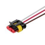 Chicote com Conector 3 Vias Selado Tyco 15 cm - Sinalsul