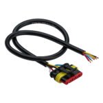 Chicote com Conector 5 Vias Tyco 50 cm - Sinalsul