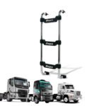 Escada Traseira Cromada Volvo FH FM NH VM 133cm (3 Degraus) - Bepo