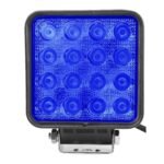 Farol Auxiliar LED Universal Retangular Azul 48w 12v 24v