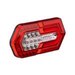Lanterna Traseira LED Turn Universal Carreta Palmeira Frota Bivolt 12v 24v Lente em Acrílico