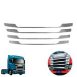 Máscara Inox Grade Scania Nova Geração NTG R S (Kit 4 peças) - Jetta