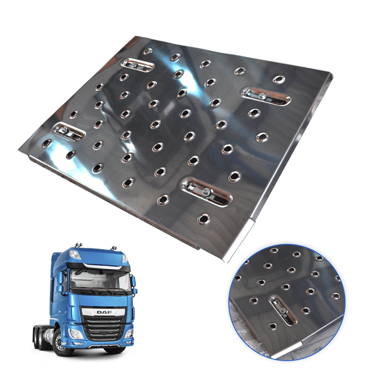 mdc-0726 Plataforma Chassi Inox DAF XF 60cm (-D) - Imagem 1