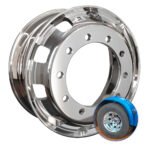 Roda de Alumínio Caminhão Alto Brilho Speedline Borda Larga Aro 22,5 x 8,25 - Better