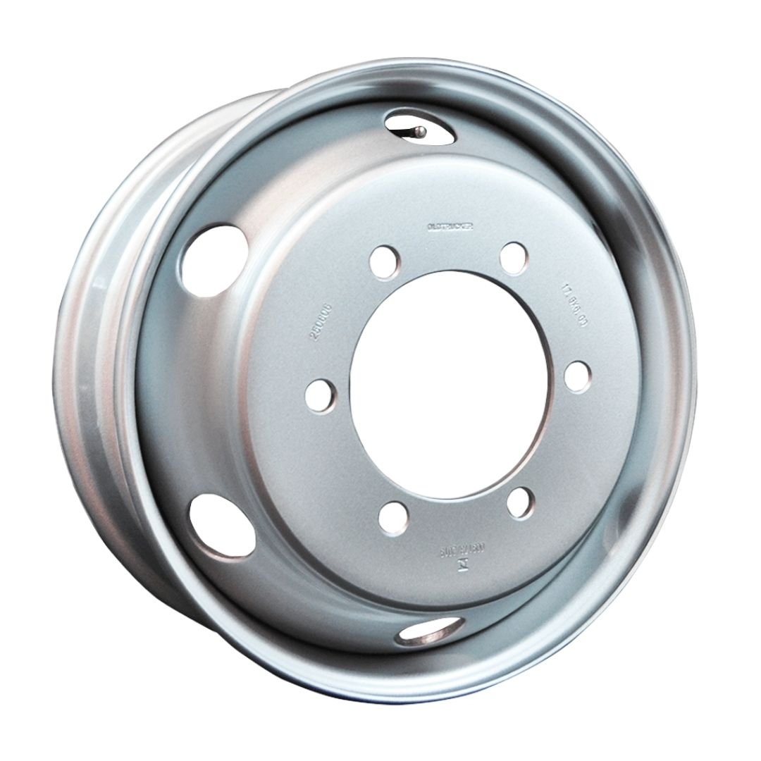 mdc-0799 Roda de Ferro (Aço) Caminhão Aro 17,5 x 6,00 6 Furos Pneu 215 e 235 - Imagem 1