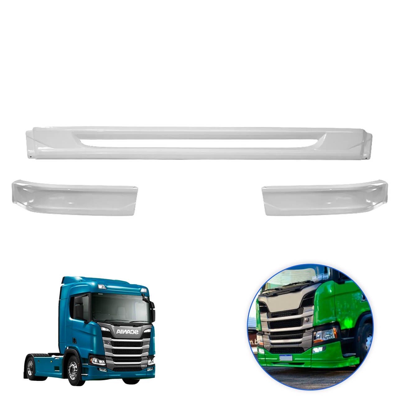 mdc-0821 Spoiler Saia do Para-choque Scania NTG P G R a partir de 2019 (12cm) - Rodoplast - Imagem 1