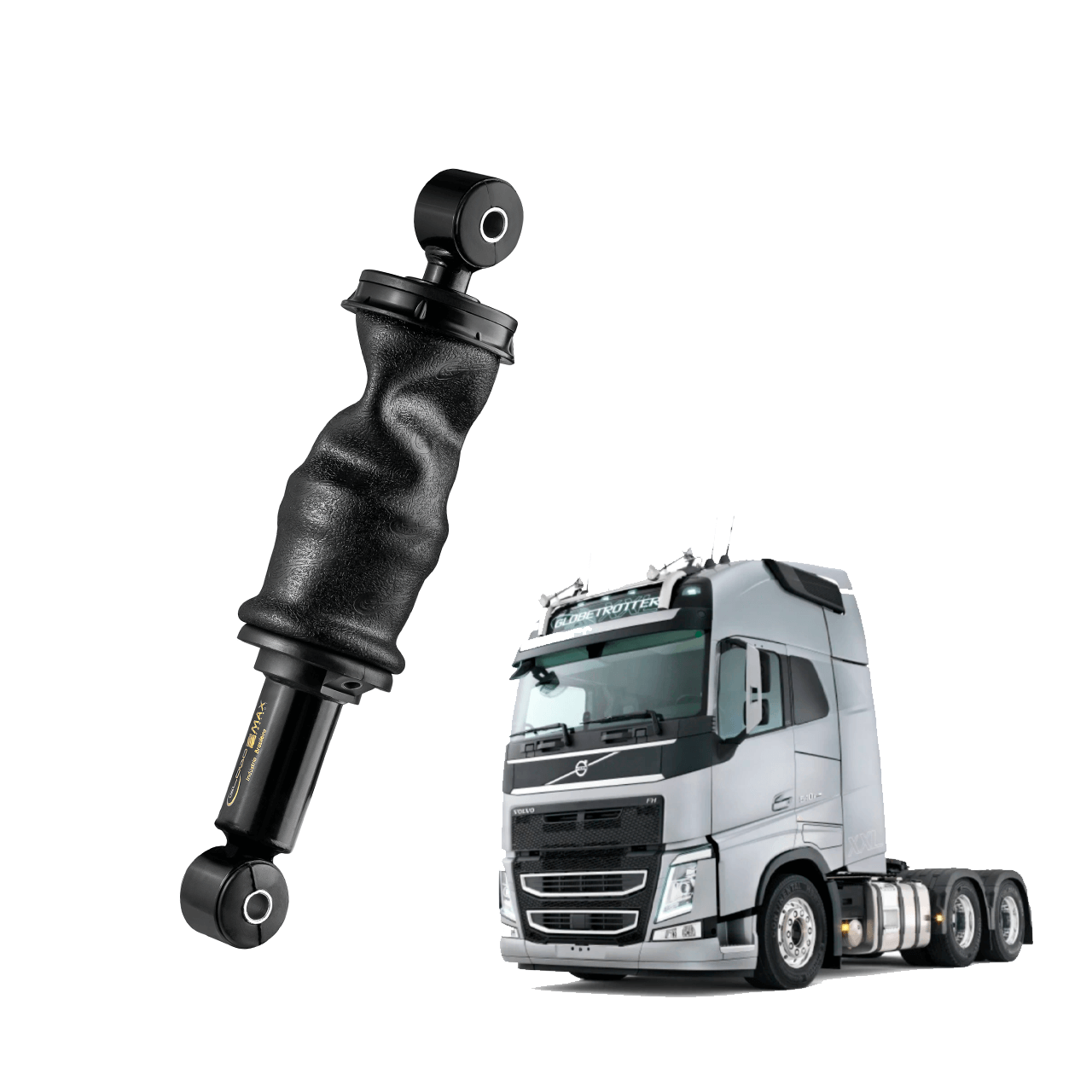 mdc-0866 Suspensão Amortecedor Bolsa de Ar Cabine Volvo FH 2004 a 2009 (Traseiro) - Imagem 1