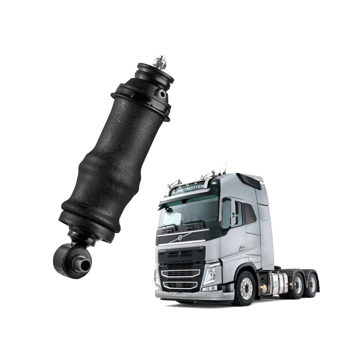 mdc-0868 Suspensão Amortecedor Bolsa de Ar Cabine Volvo FH de 2010 a 2015 (Dianteiro) - Imagem 1
