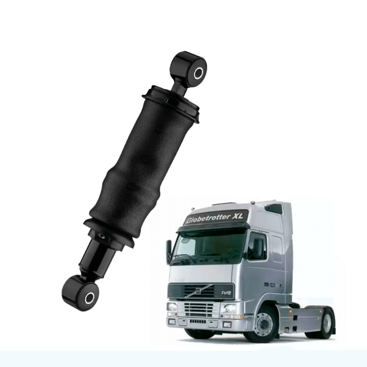 mdc-0870 Suspensão Amortecedor Bolsa de Ar Cabine Volvo FH até 2004 (Traseiro) - Imagem 1