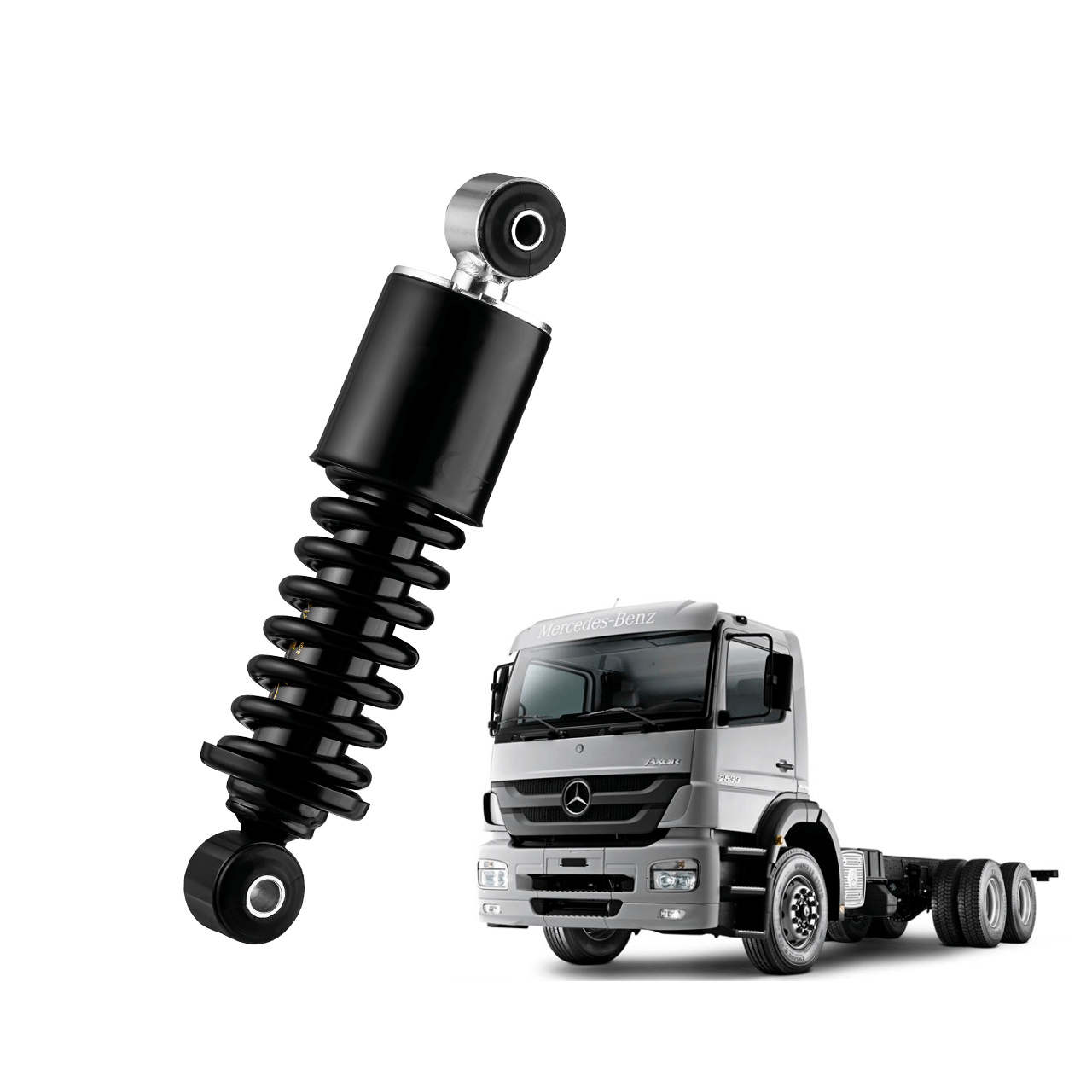 mdc-0882 Suspensão Amortecedor Mola Cabine Mercedes-Benz Axor (Traseiro) - Imagem 1