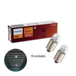 Lâmpada Sinalização Standard T2W 24v 2w BA9s Original - Philips (Kit 10un.)