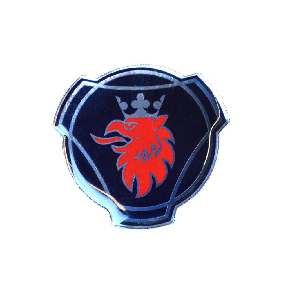st-novo-1027-01 Adesivo Resinado Logo Scania 5,5 x 6cm - Imagem 1