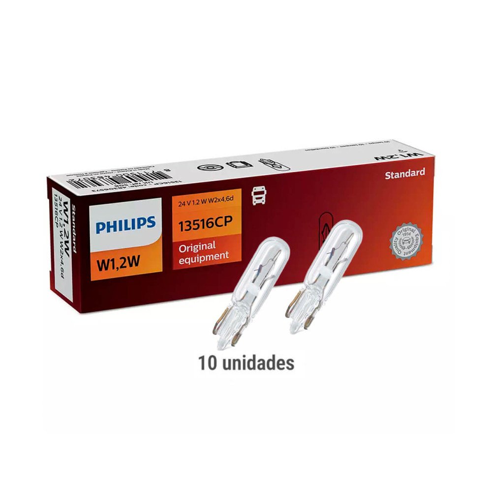 st-novo-1028-01 Lâmpada Interna 24v 1.2w Original Standard (Kit 10un.) – Philips - Imagem 1