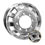 Roda de Alumínio Ford F4000 17,5 x 6 (8 furos) Alto Brilho
