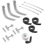 Kit 3 Suportes e Tampa Tanque Combustível Scania T R 112 113 Cinta Preta - Bepo