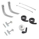 Kit 2 Suportes e Tampa Tanque Combustível Scania T R 112 113 Cinta Preta - Bepo