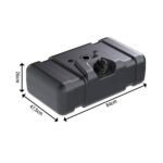 Tanque Diesel Plástico 80 Litros Ford F-4000 Preto com Tampa e Chave - Bepo - Imagem 2