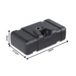Tanque Plástico Diesel 80 Litros Mercedes Benz 1993 a 2012 Preto com Tampa e Chave- Bepo - Imagem 2