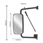 Retrovisor Mercedes Benz Atego 2006 a 2024 Axor 2004 a 2024 1938S 1993 a 2012 (Completo) - Imagem 2