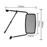 Retrovisor Plano Mercedes Benz Modelo 1113 a 2213 (Completo) - Bepo - Imagem 2