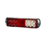 Lanterna Traseira LED Universal Multifunção Compacta 24v Posição Direcional Freio Ré