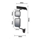 Retrovisor Elétrico com Desembaçador Volvo VM (Completo) - Fabbof - Imagem 2