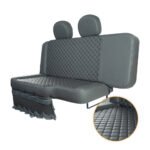 Sofá Cama Carona Renault Master até 2014 Couro ecológico (Cama Gaúcha) - Climatizar